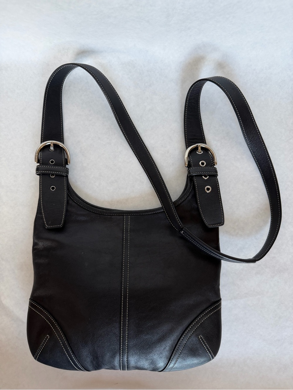 Coach Soho 9649 Black Leather Shoulder Bag